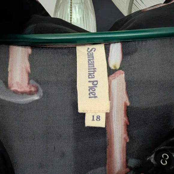 Samatha Pleet Morticia dress in candle sz 18 - Picture 9 of 10